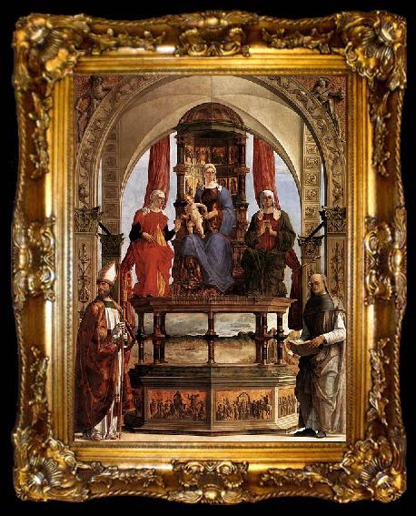 framed  Ercole de Roberti Madonna with Child and Saints, ta009-2
